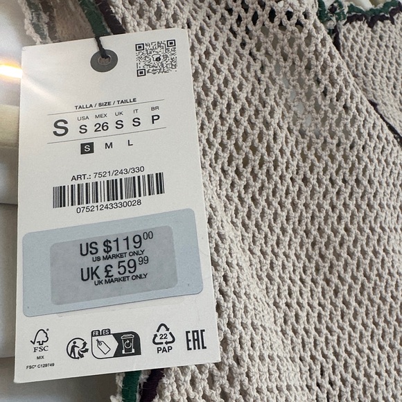 Zara Floral Embroidered Sleeveless Dress - Picture 2 of 3